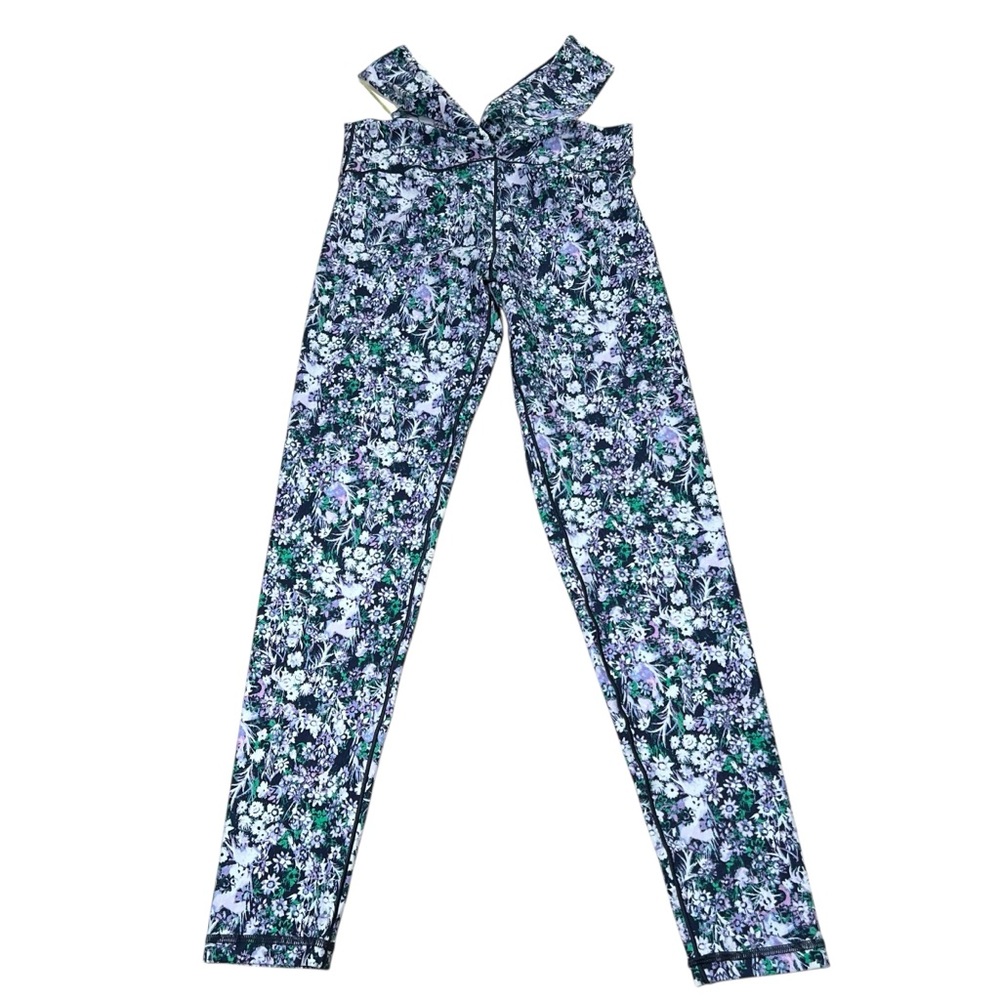 Aerie Offline Floral Real Me Crossover Cut Out High Rise 7/8 Leggings NWT Medium